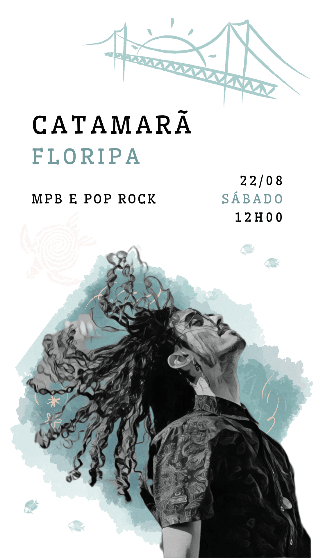 Arte de divulgação — Catamarã